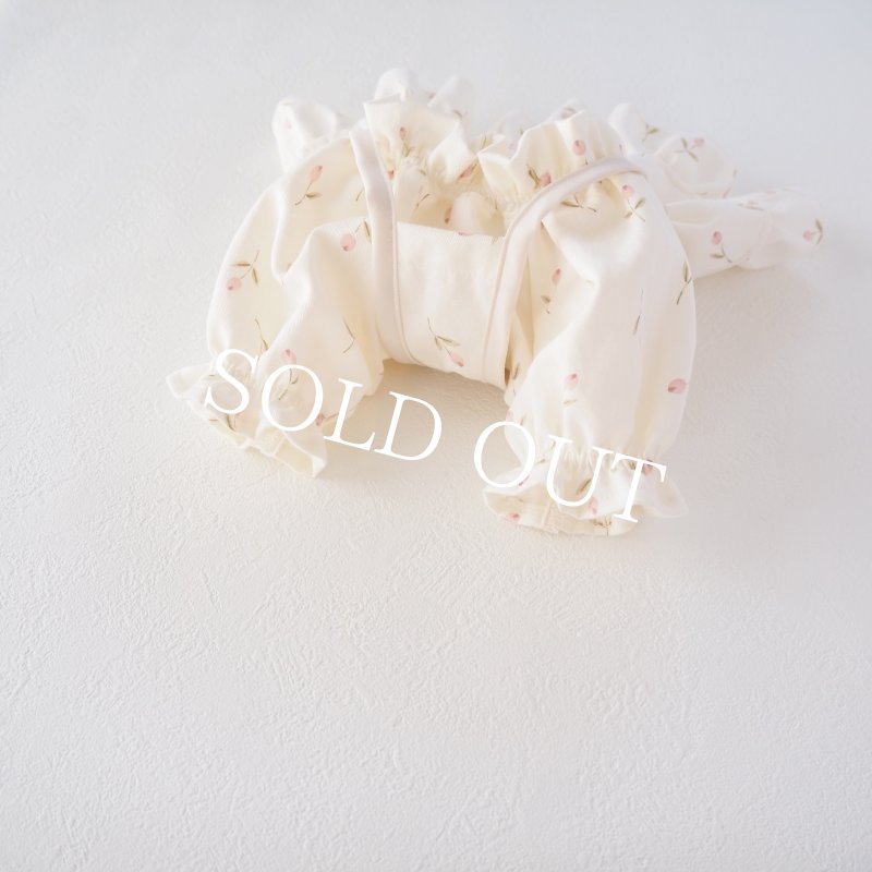 画像21: Flower danceバックリボンエプロンワンピース：pink tulip【名入れ無料】 (21)