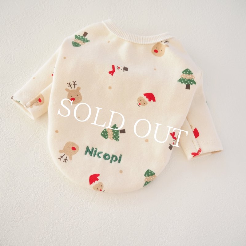 画像8: クリスマスワッフルロンTee【名入れ無料】 (8)