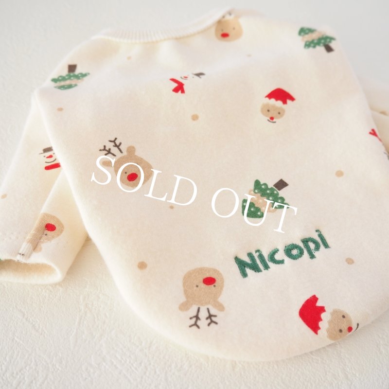 画像2: クリスマスワッフルロンTee【名入れ無料】 (2)