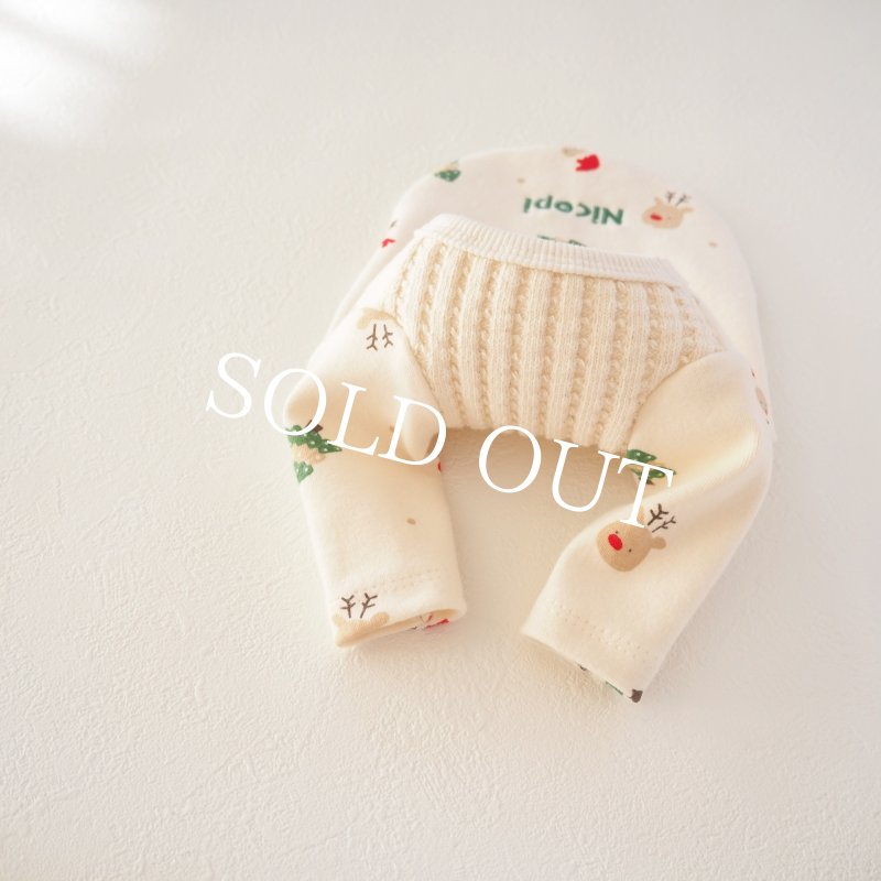 画像9: クリスマスワッフルロンTee【名入れ無料】 (9)