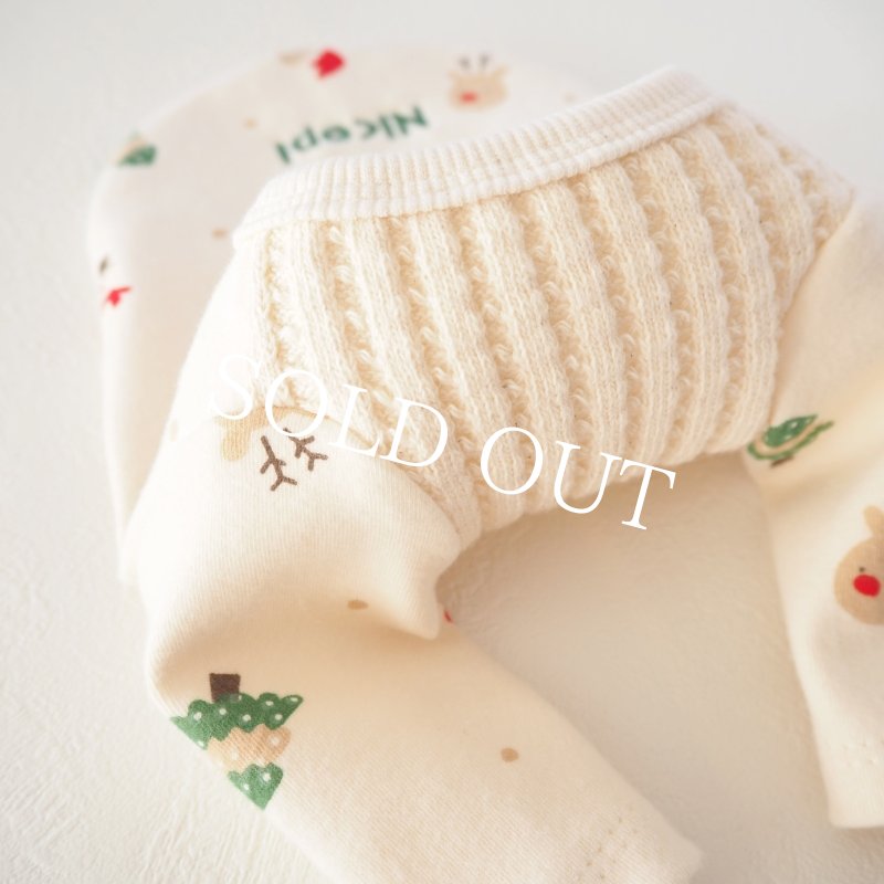 画像10: クリスマスワッフルロンTee【名入れ無料】 (10)