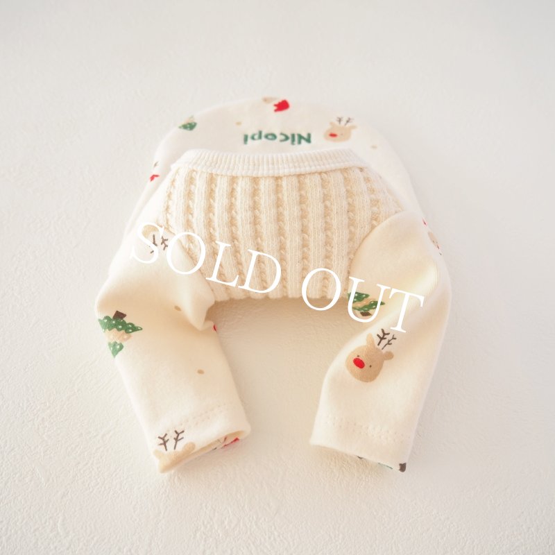 画像12: クリスマスワッフルロンTee【名入れ無料】 (12)