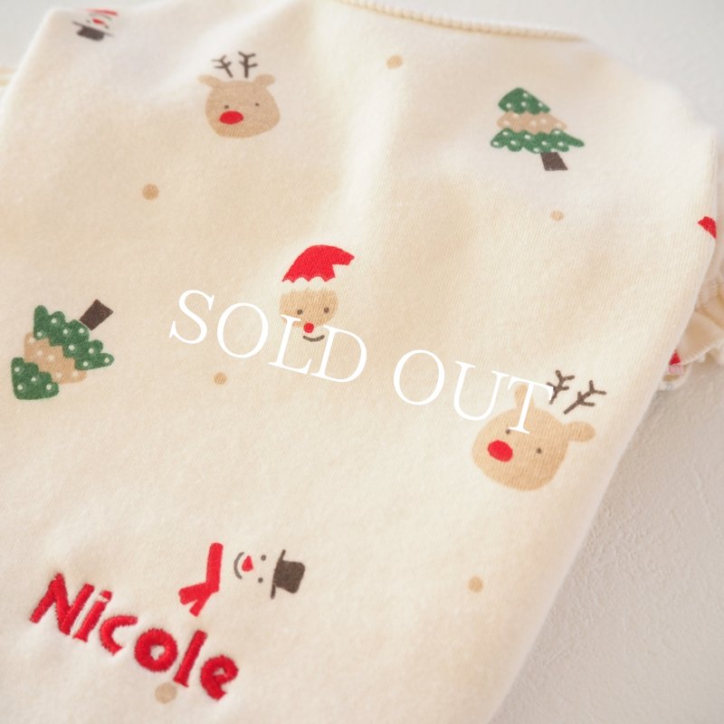 画像10: クリスマスワッフルパフスリーブ【名入れ無料】 (10)