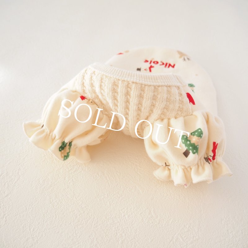 画像2: クリスマスワッフルパフスリーブ【名入れ無料】 (2)