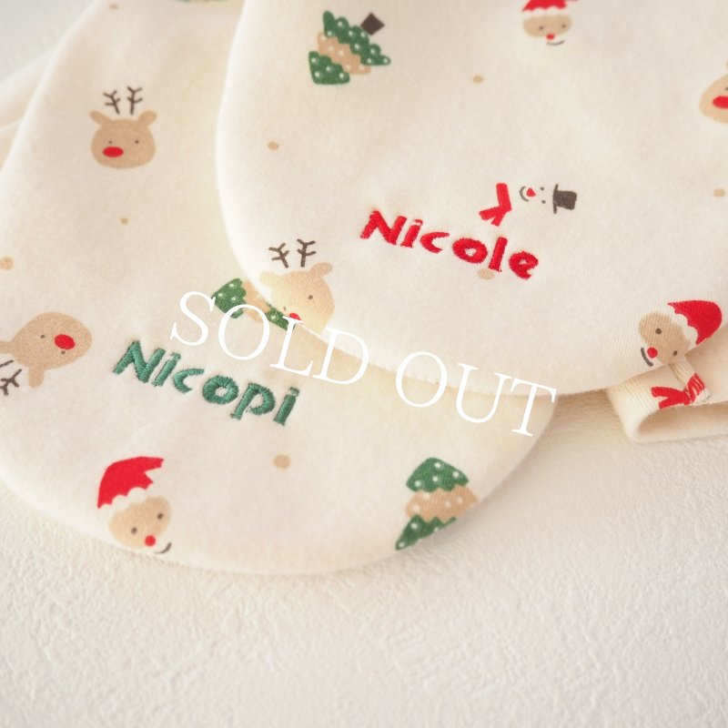 画像9: クリスマスワッフルパフスリーブ【名入れ無料】 (9)