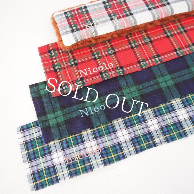 画像15: もこもこ×チェック：セレクトオーダーマフラー〈イタリア製スライバーボア〉【名入れ無料】 (15)