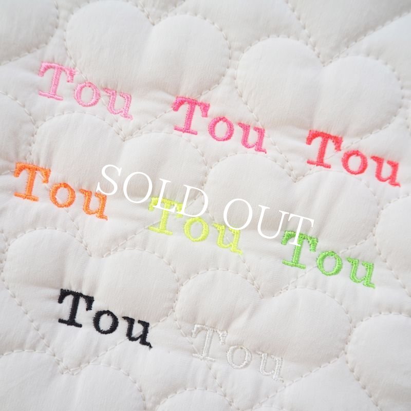 画像11: ハートステッチキルティングフリルマルチマット：PINK【名入れ無料】 (11)