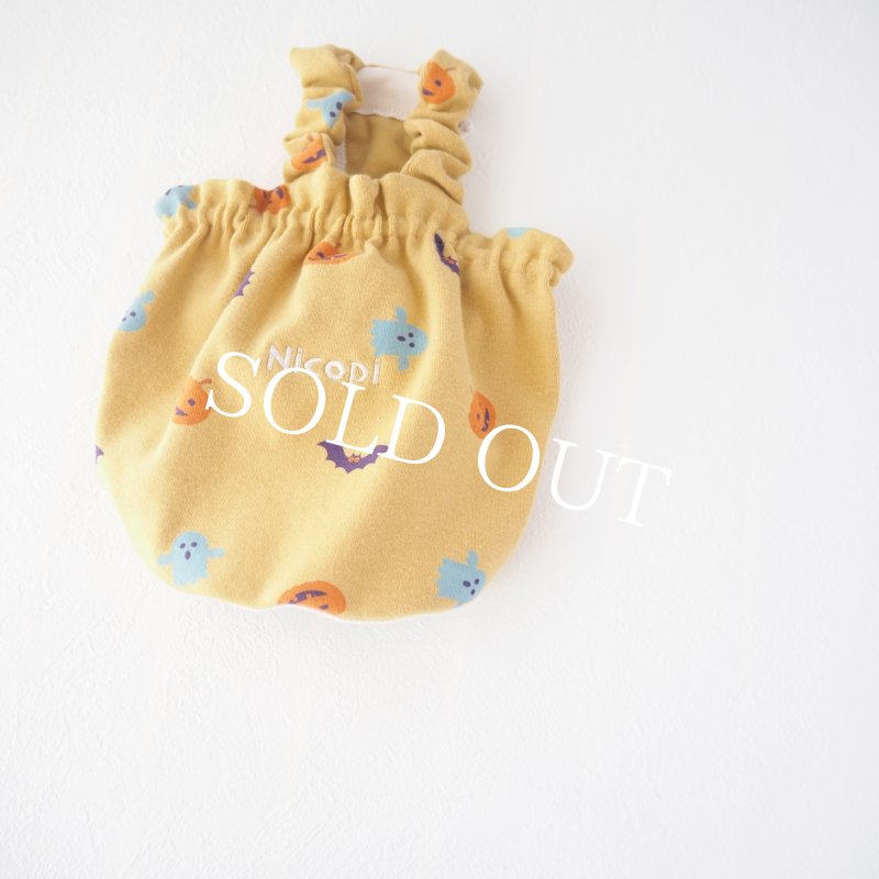 画像2: Happy Halloweenかぼちゃヘムトップス：マスタードイエロー【名入れ無料】 (2)