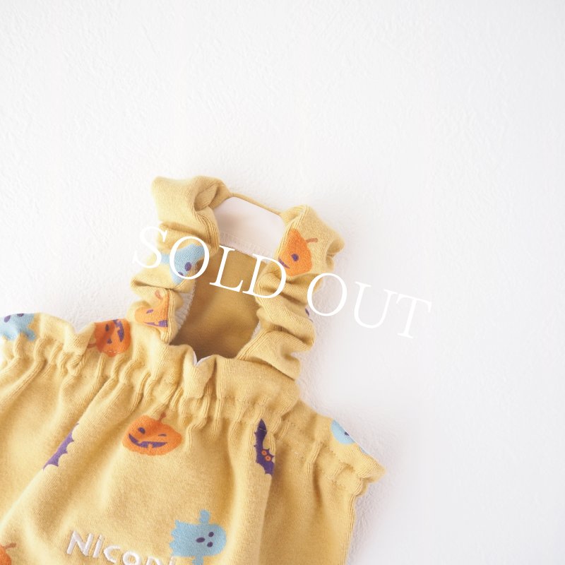 画像3: Happy Halloweenかぼちゃヘムトップス：マスタードイエロー【名入れ無料】 (3)