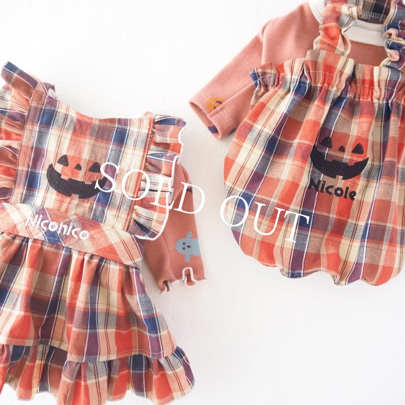 画像15: Happy Halloweenメローカットソー：アンティークオレンジ【名入れ無料】半袖/袖無しへの変更可◎ (15)