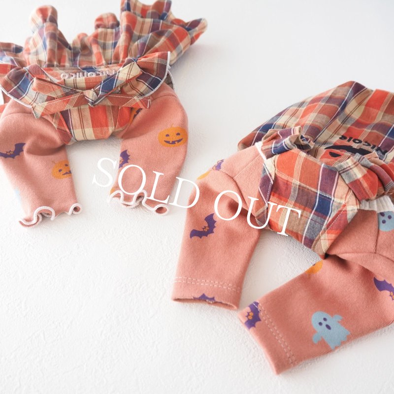 画像18: Happy Halloweenメローカットソー：アンティークオレンジ【名入れ無料】半袖/袖無しへの変更可◎ (18)