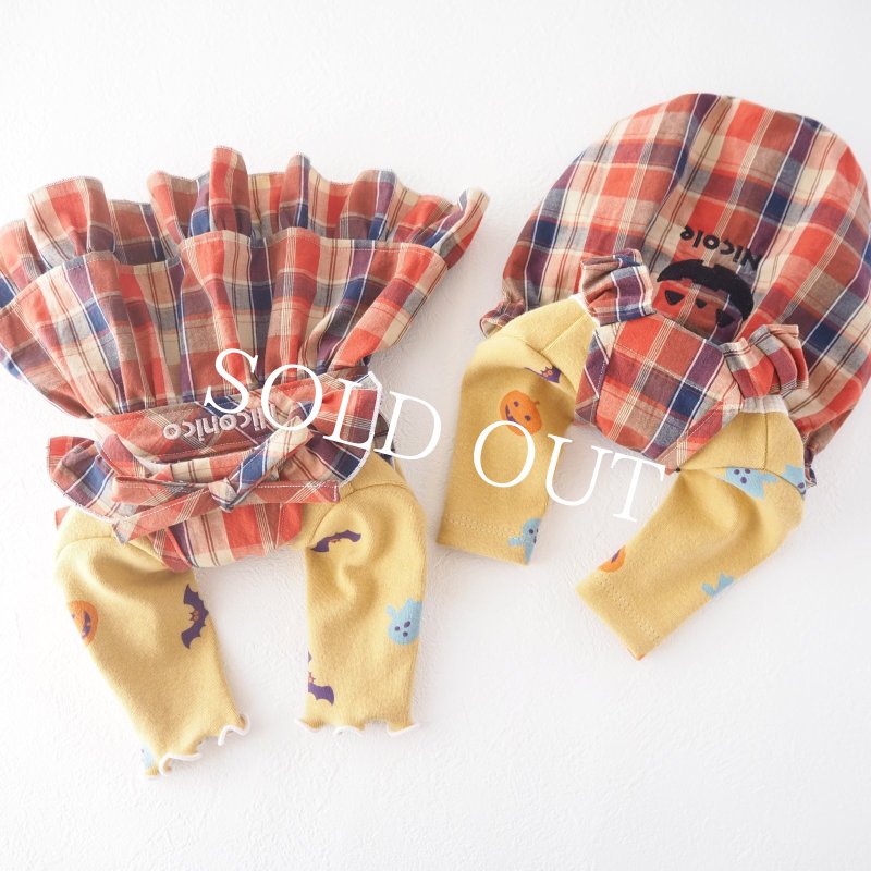 画像14: Happy Halloweenメローカットソー：マスタードイエロー【名入れ無料】半袖/袖無しへの変更可◎ (14)