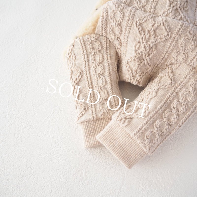 画像13: 刺繍リボンボアハイネック：ビスケットベージュ【名入れ無料】 (13)