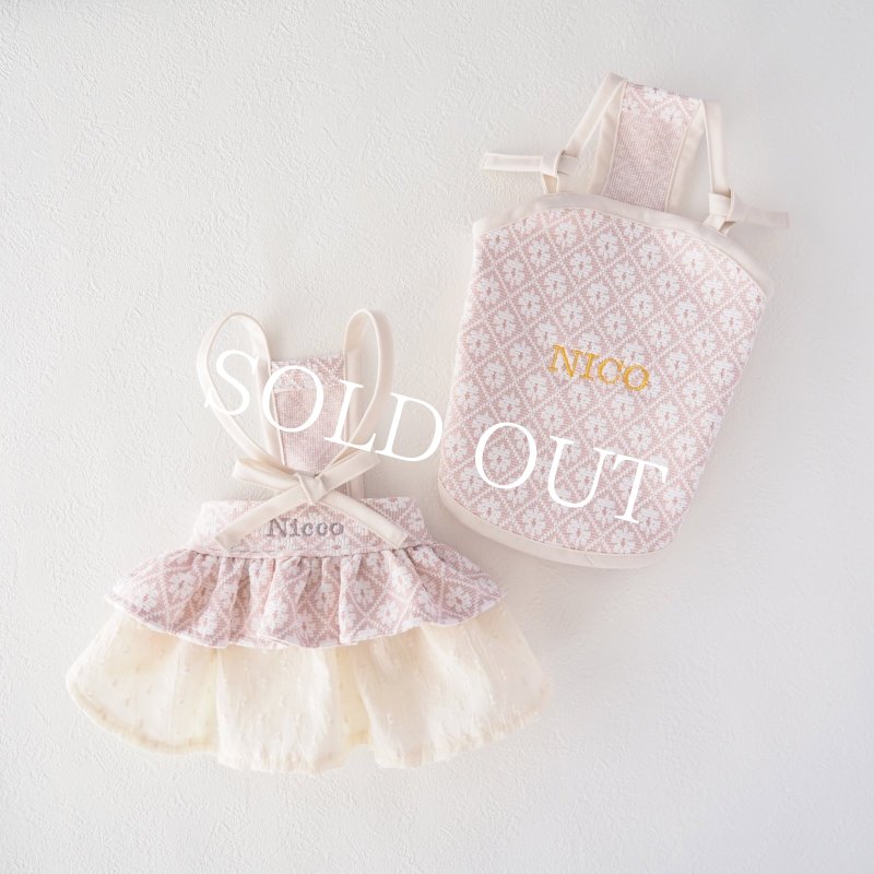 画像12: フルールトレリスストラップトップス：サクラピンク【名入れ無料】 (12)