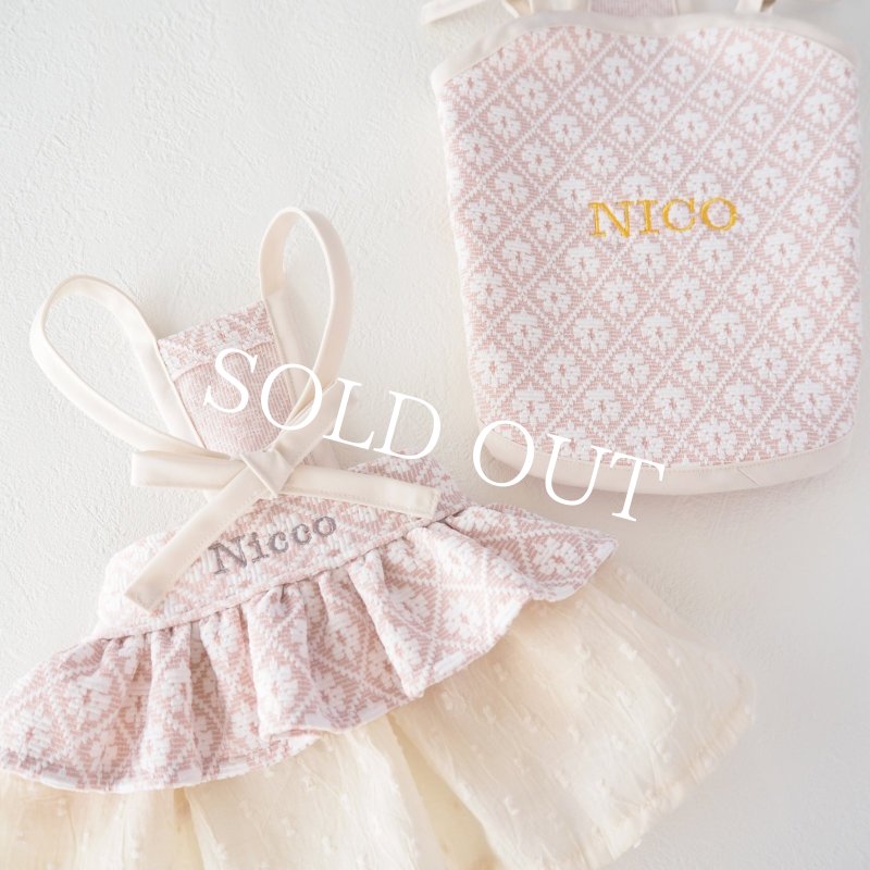 画像13: フルールトレリスストラップトップス：サクラピンク【名入れ無料】 (13)