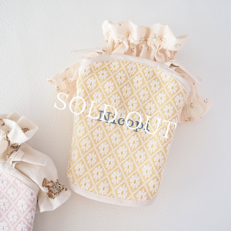 画像14: フルールトレリスストラップトップス：ミモザイエロー【名入れ無料】 (14)