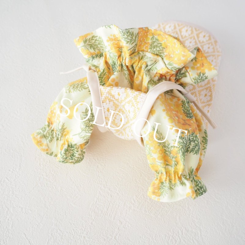 画像17: フルールトレリスストラップトップス：ミモザイエロー【名入れ無料】 (17)