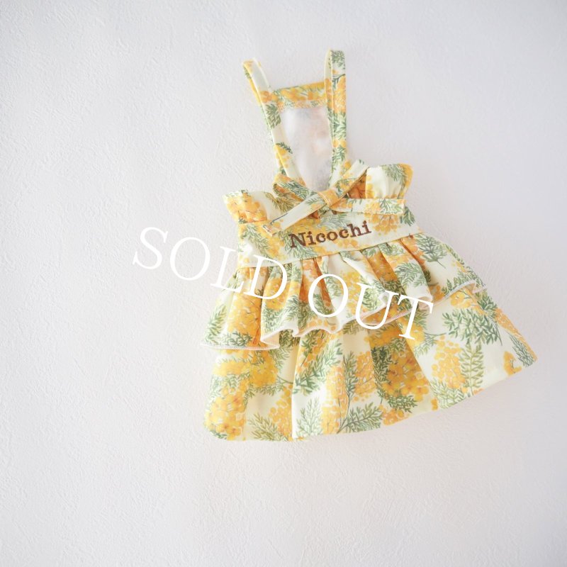 画像3: フリルブーケミモザドレス【名入れ無料】 (3)