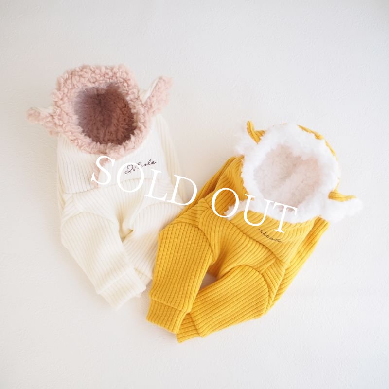画像7: one color けもみみフーディー:white_tora【名入れ無料】半袖/袖無しへの変更可◎ (7)