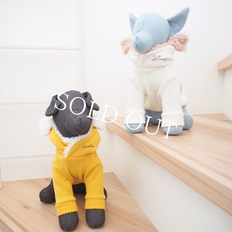 画像11: one color けもみみフーディー:white_tora【名入れ無料】半袖/袖無しへの変更可◎ (11)