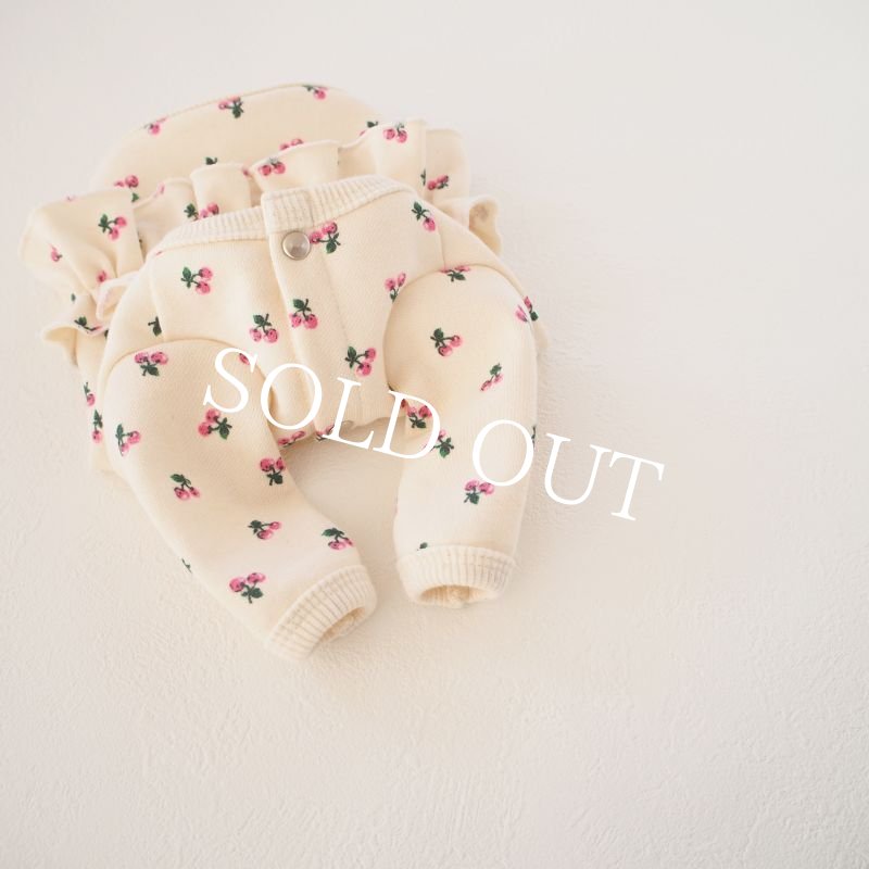 画像7: frill & peach cherry 前開きカットソー＊カーディガン【名入れ無料】半袖/袖無しへの変更可◎ (7)