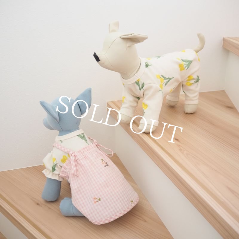 画像19: 【★】バックダブルストラップ：ピンクギンガムチェック：さくらんぼ刺繍【名入れ無料】 (19)