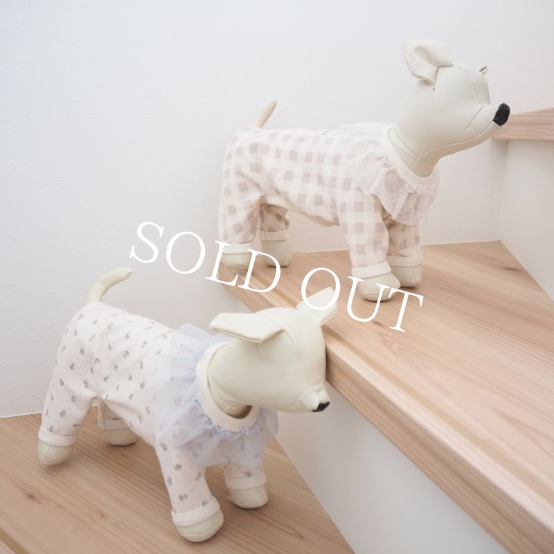 画像23: ネックフリルやわらかロンパース：チェック【名入れ無料】半袖/袖無しへの変更可◎ (23)