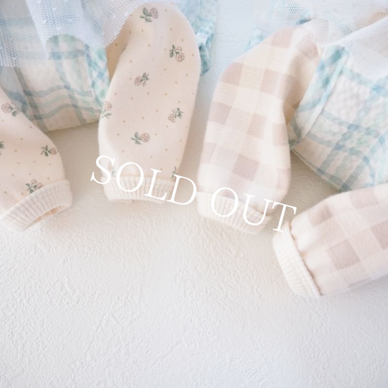 画像18: ネックフリルやわらかロンパース：チェック【名入れ無料】半袖/袖無しへの変更可◎ (18)