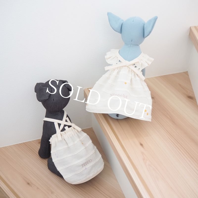 画像18: ハロウィン星の刺繍：もこもこボーダーワンピース【名入れ無料】 (18)