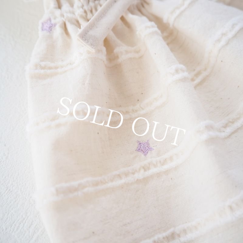 画像17: ハロウィン星の刺繍：もこもこボーダーワンピース【名入れ無料】 (17)