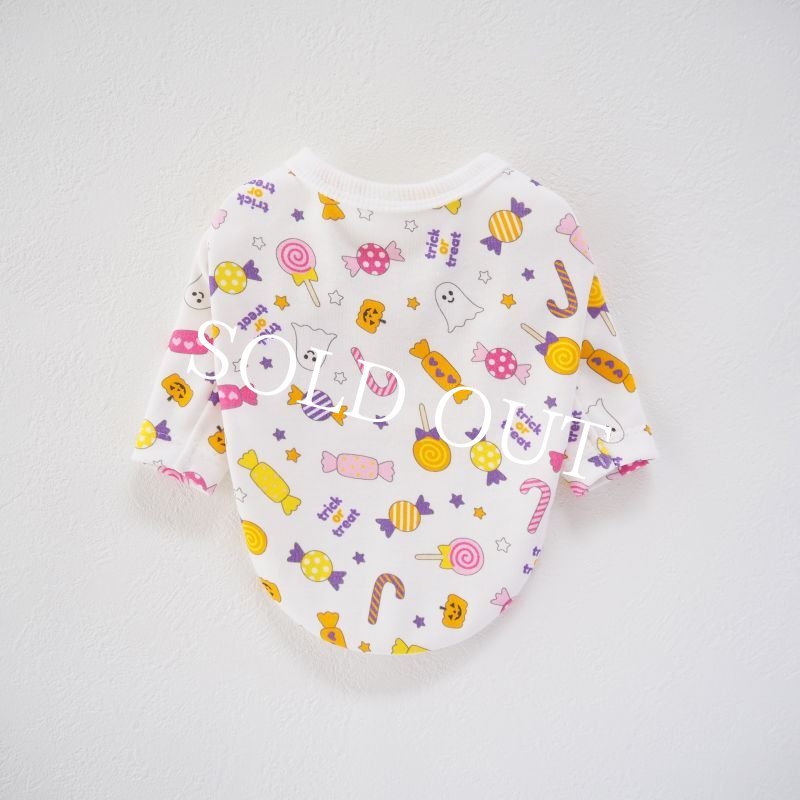 画像1: ハロウィンポップロンTee：white【名入れ無料】半袖/袖無しへの変更可◎ (1)
