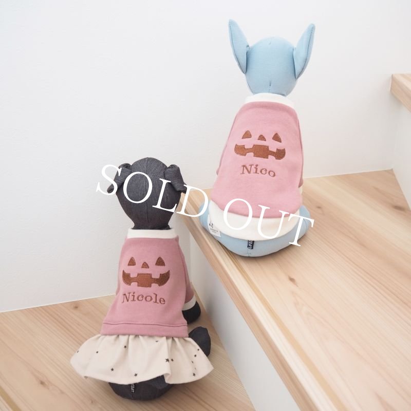 画像10: ベイクドピンクのハロウィンワンピース【名入れ無料】半袖への変更可◎ (10)