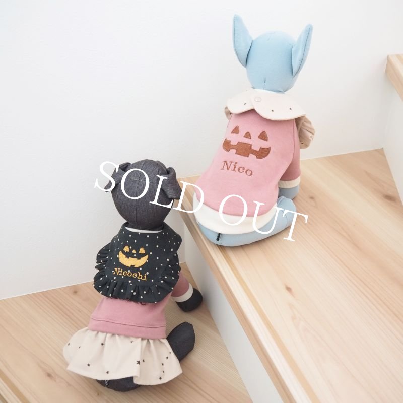 画像14: ベイクドピンクのハロウィンワンピース【名入れ無料】半袖への変更可◎ (14)