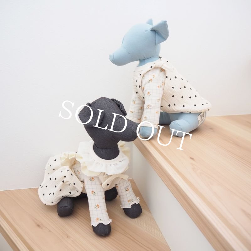 画像27: 【予約販売】5月下旬頃発送目安【完全受注】little heartフリルエプロンドレス：black【名入れ無料】 (27)