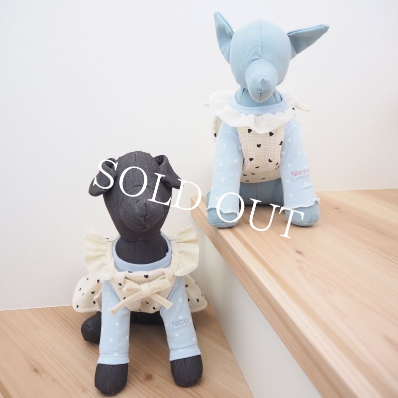 画像30: 【予約販売】5月下旬頃発送目安【完全受注】little heartフリルエプロンドレス：black【名入れ無料】 (30)