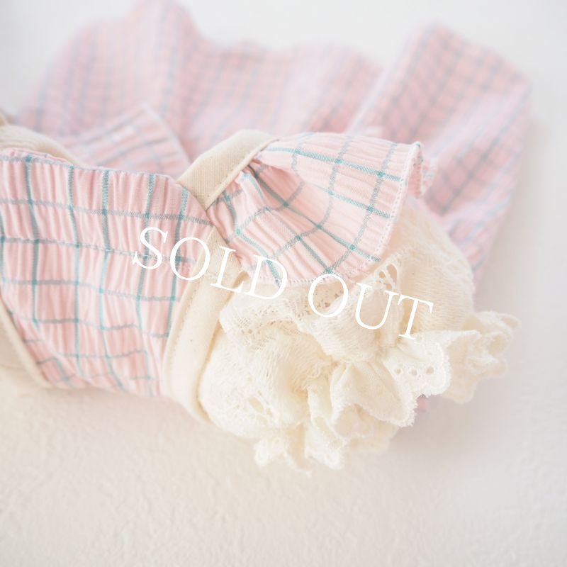 画像13: summer pop：ピーチピンクのフリルリボンドレス【名入れ無料】 (13)