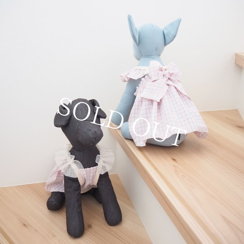 画像17: summer pop：ピーチピンクのフリルリボンドレス【名入れ無料】 (17)