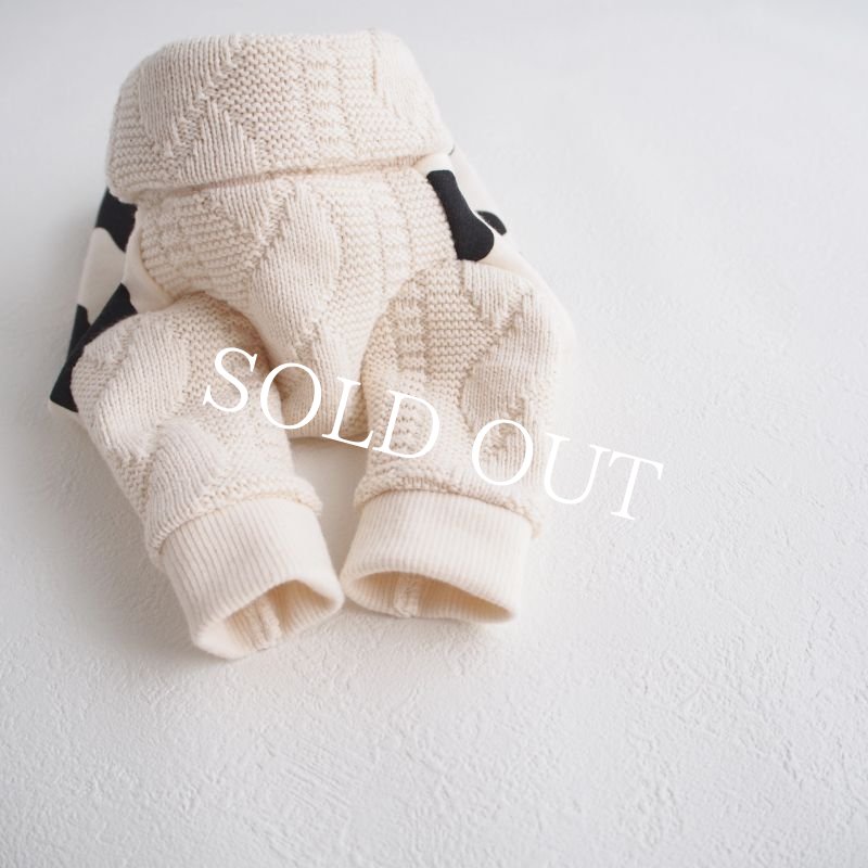 画像9: も〜も〜アランニットハイネック：black*いつものうしさん【名入れ無料】半袖/袖無しへの変更可◎ (9)