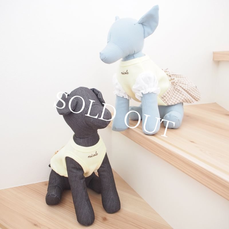 画像12: うさうさワッフルタンクトップ：レモン【名入れ無料】 (12)