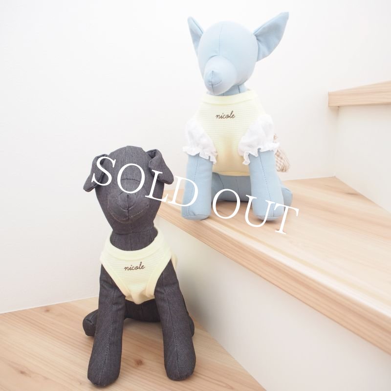 画像10: うさうさワッフルタンクトップ：レモン【名入れ無料】 (10)