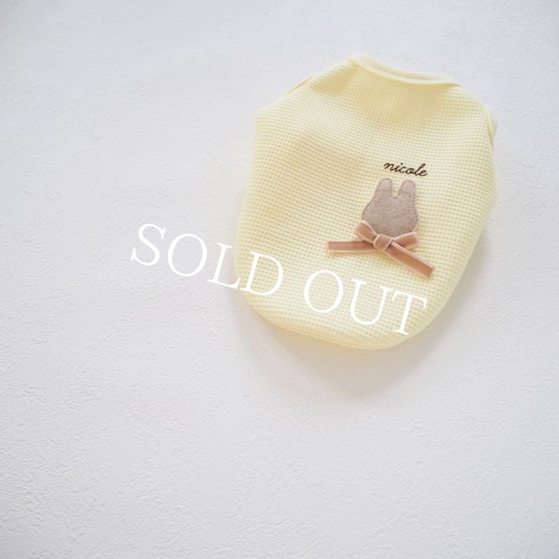 画像6: うさうさワッフルタンクトップ：レモン【名入れ無料】 (6)